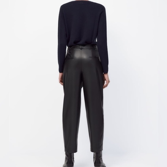 Zara Black Straight Leg Pants - Picture 5 of 7